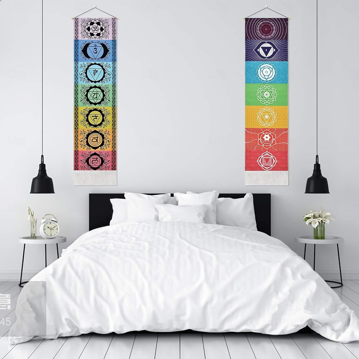 Boho gobelin Chakra tkany gobelin nordycka dekoracja do salonu sypialni boho zasłona na ścianę frędzle 2026 - $12.99 –P4