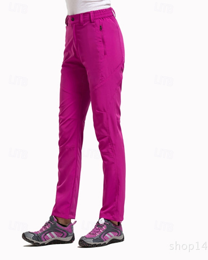 Per donna Pantaloni Cargo Pantaloni Eleganti Casual Lunghezza intera Naturale Semplice Tasca Elastico in vita Tasca con cerniera Comodo All'aperto Confortevole All'aperto Ferie azzurro cielo Fuschia del 2025 a $24.99 –P10