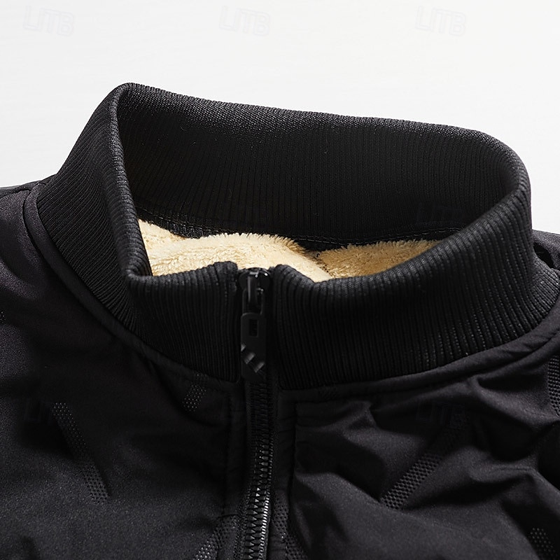 Per uomo Giacca in Pile Giacca imbottita Giacca invernale Esterno Caldo Abbigliamento da trekking Abbigliamento da trekking Inverno Autunno Top Campeggio / Escursionismo / Speleologia Corsa Grigio del 2025 a $31.99 –P6