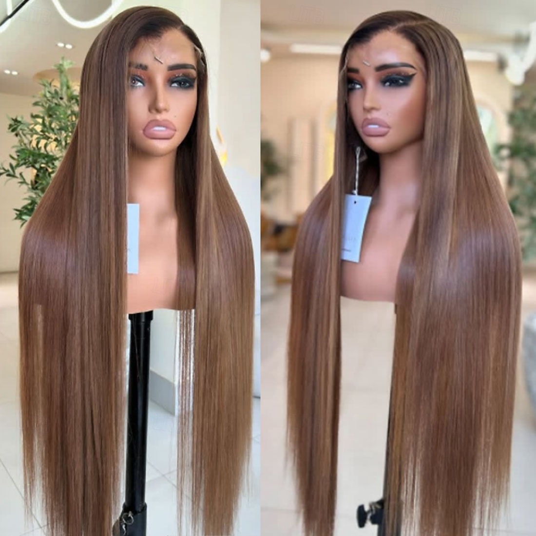 Braziliaanse remy menselijk haar 5x5 sluiting pruiken 13x4 kant frontale menselijk haar pruik ombre botrecht gekleurde pruik met babyhaar voorgeplukt 2025 - $341.79 –P3