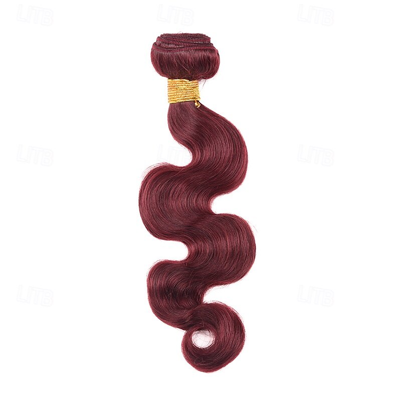 99j# bordeauxrood gekleurd mensenhaar 3 bundels mensenhaar body wave mensenhaar mensenhaar extensions 12-24 inch 2025 - $163.99 –P5