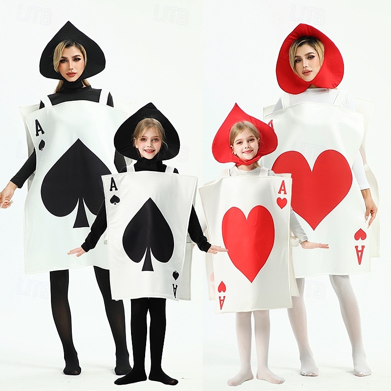 Alice in Wonderland Tündérmese Kártya katonák Ruhák Csoportos jelmez Mesekönyv karakterek Filmsztár jelmez for Férfi Női Fiú Gyermek Felnőttek Mindszentek napja Farsang A könyv világnapja 2025 - $36.99 –P1