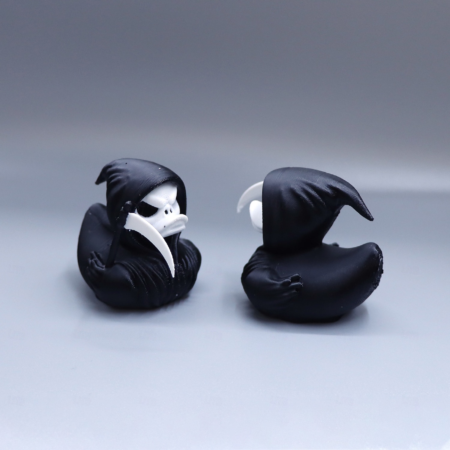 Halloween Grim Reaper Duck 3D Printed Figurine, Death Duck Ornament, Spooky Skeleton Duck Statue for Halloween Decor, Gothic Resin Reaper Duck Collectible Gift 2025 - $7.99 –P8