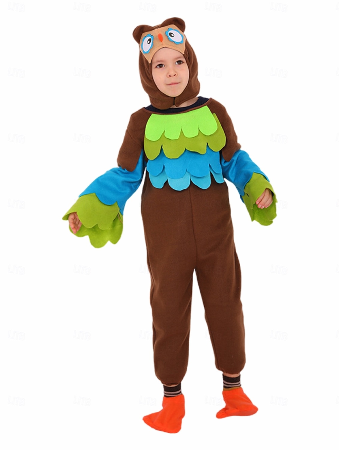 Coda di fata Animale Pappagallo Uccello Pirata Polly Pigiama Kigurumi Tutine Cosplay Ragazzi Ragazze Bambini Performance Vestirsi in modo educativo Vestiti per eventi scolastici Halloween Carnevale del 2025 a kr.377 –P1