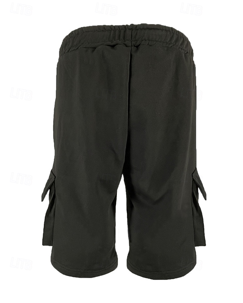 Men's Athletic Shorts Sweat Shorts Shorts Summer Shorts Pocket Drawstring Elastic Waist Plain Comfort Breathable Short Outdoor Sports Classic Casual Black Blue Micro-elastic 2026 - $20.99 –P4
