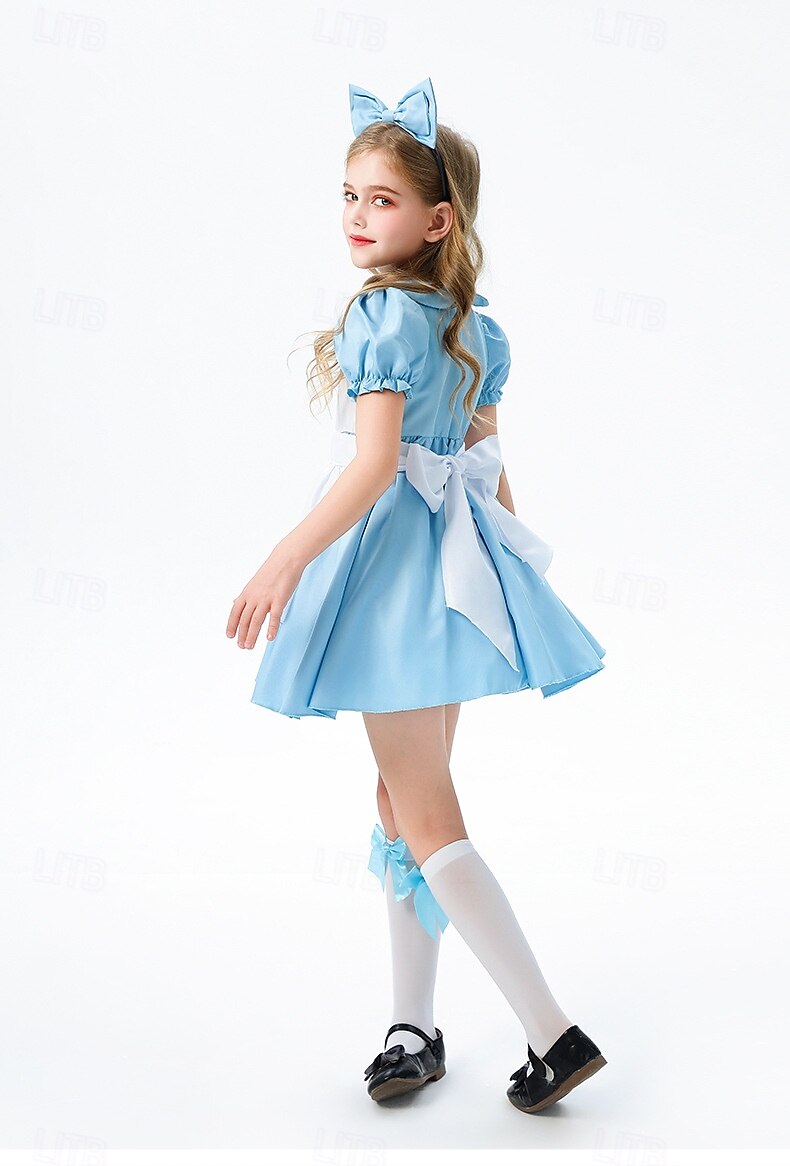 Bajka Zainspirowany Krainą Czarów Eksplorator oceanów Alice Sukienka Kostium Postacie z bajek Słodka Lolita for Dla dziewczynek Dla dzieci Halloween Karnawał Spektakl Edukacyjne przebieranki 2026 - $36.99 –P7