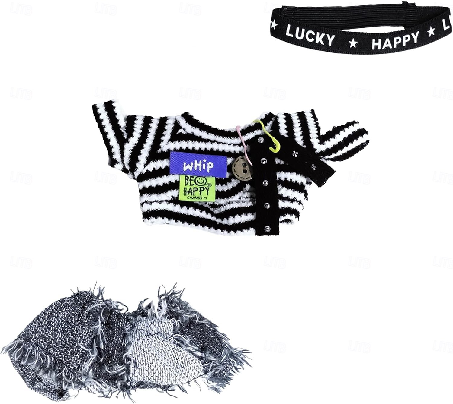 roupas para boneca de 17 cm (sem boneca) conjunto de roupas para boneca de 17 cm com acessórios conjunto de vestir estiloso para a boo-boo de 2025 por $15.49 –P12