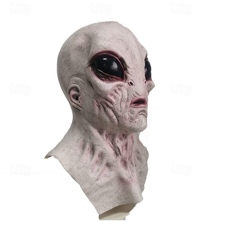 Maschera aliena spaventosa di Halloween per adulti, realistici costumi spaventosi, maschera in lattice per il viso, 4 varianti di colore, maschera horror extraterrestre, accessorio spettrale per feste del 2025 a $27.99 –P9