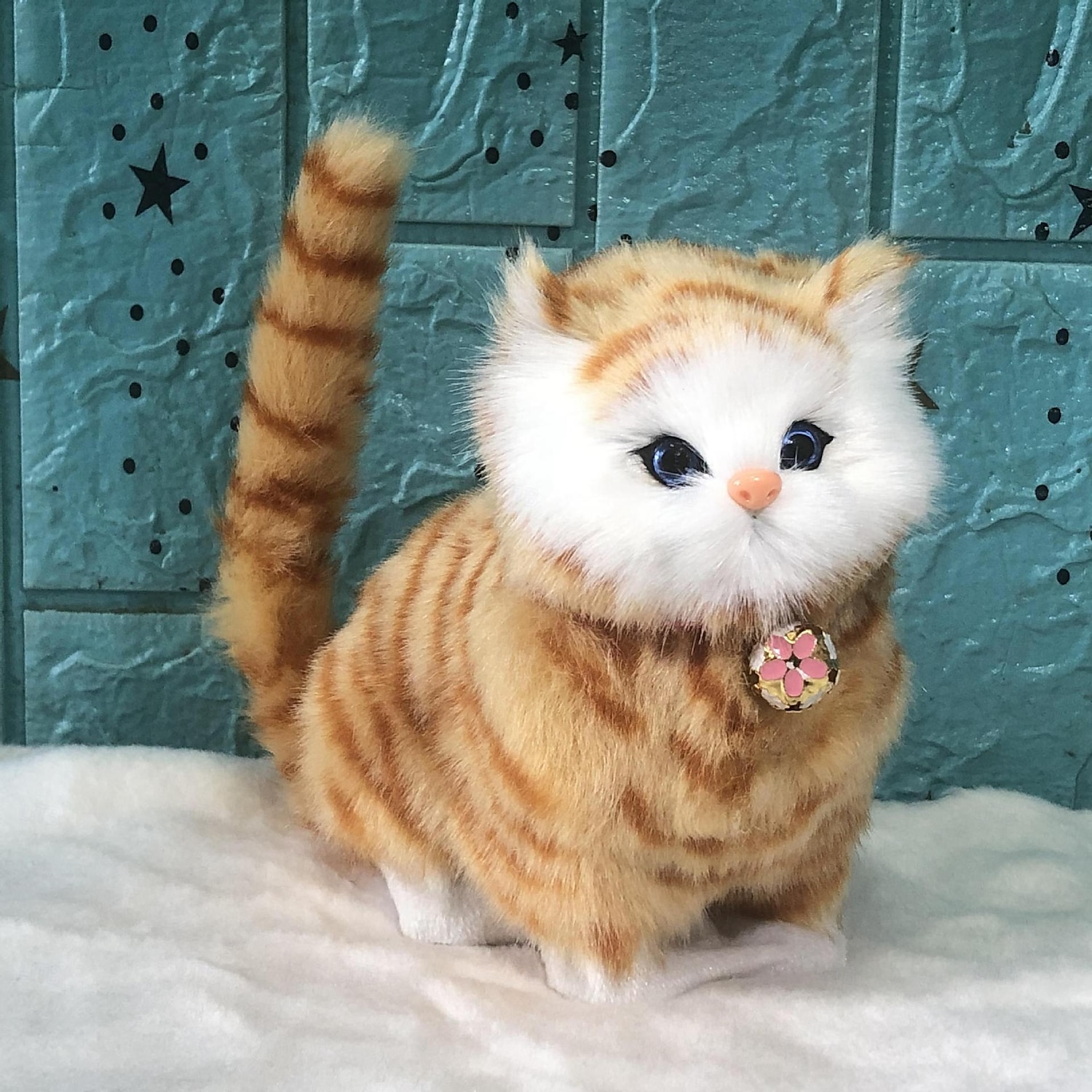 Lovely Simulation Animal Doll Plush Cat Toy with Sound Kids Toy Decorations Stuffed Toys Christmas Gift 2025 - $20.99 –P4