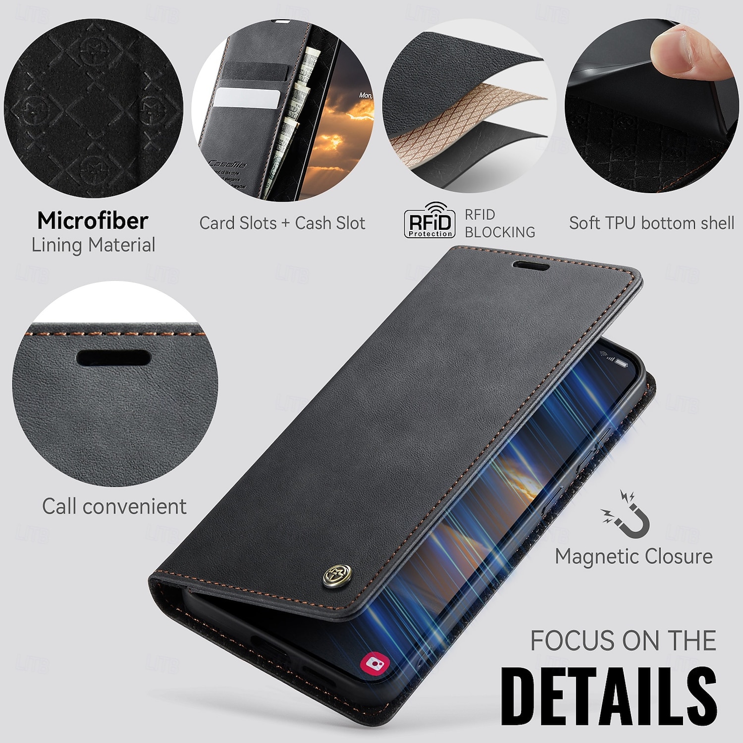 téléphone Coque Pour Samsung Galaxy S25 Ultra S24 FE S23 S22 S21 S20 Ultra Plus FE A54 A33 A12 Étui Portefeuille Protection complète du corps Support Antichoc TPU faux cuir de 2025 ? $16.99 –P3