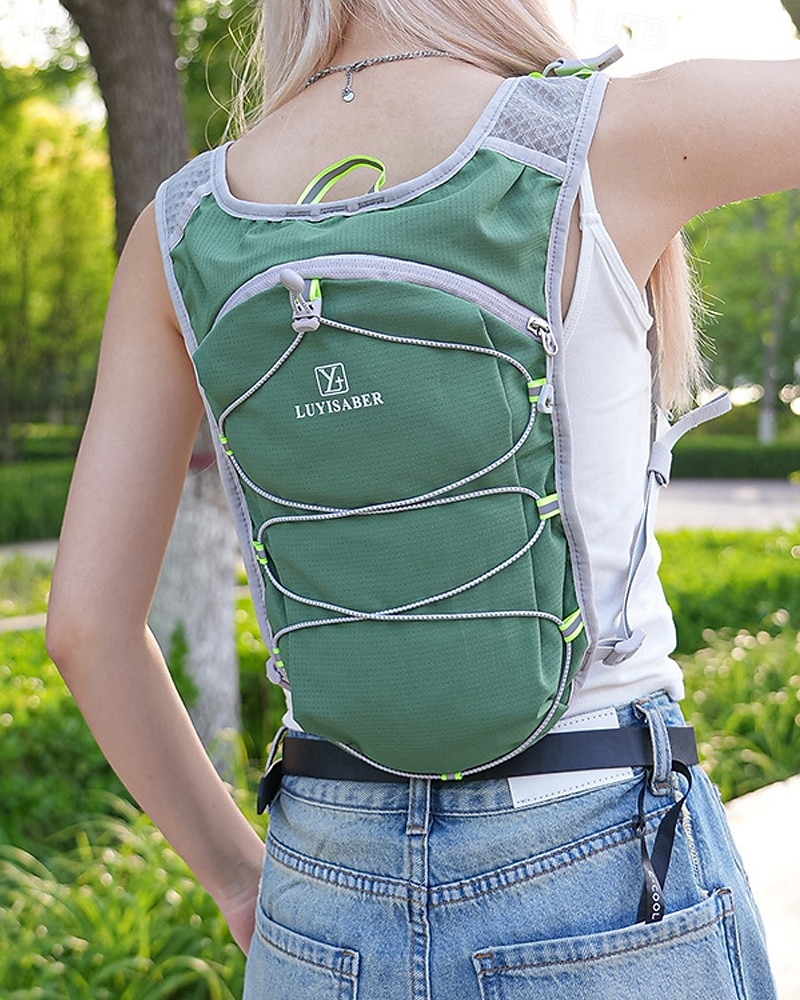 Laufweste Wasserpaket Trinkweste Armwärmer Reflektierend Wasserdicht Schnelltrocknend Polyester für Marathon Wandern Joggen 2025 - $16.79 –P4