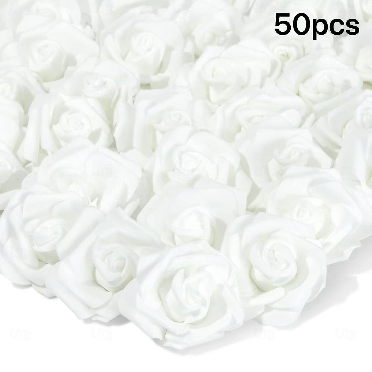 50PCS Artificial Flowers for Halloween Decorations, Multicolor Faux Flowers for DIY Crafts, Bouquets, and Black Theme Party Decor 2026 - $19.99 –P3