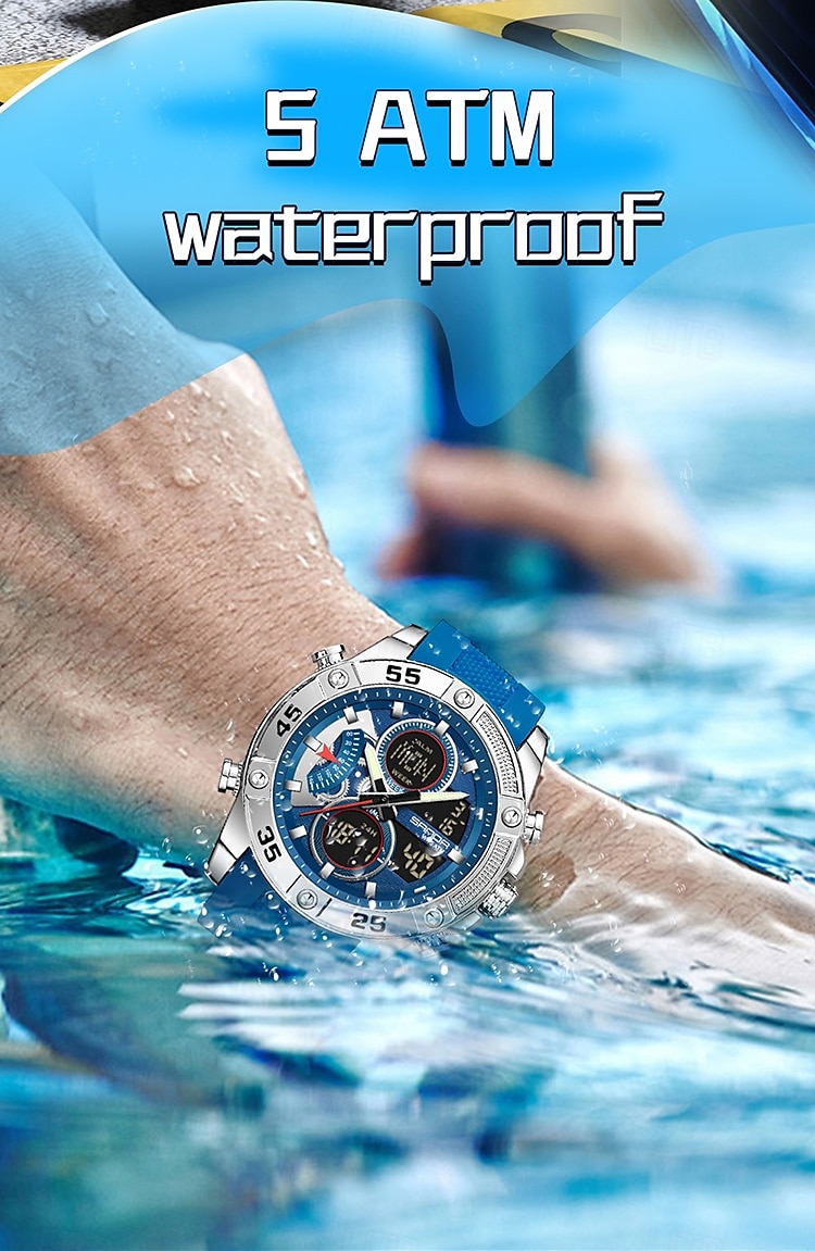 Sanda 5104 luxe elektronisch studentenhorloge, multifunctioneel, waterdicht, sporthorloge, staptijd, mode elektronisch studentenhorloge 2025 - $35.99 –P11