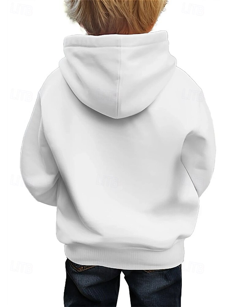 Pojkar 3D Djur Huvtröja Långärmad Vår Höst Mode Streetwear Barn 4-12 år Huva Utomhus Ledigt Dagligen Normal 2025 - $18.99 –P2