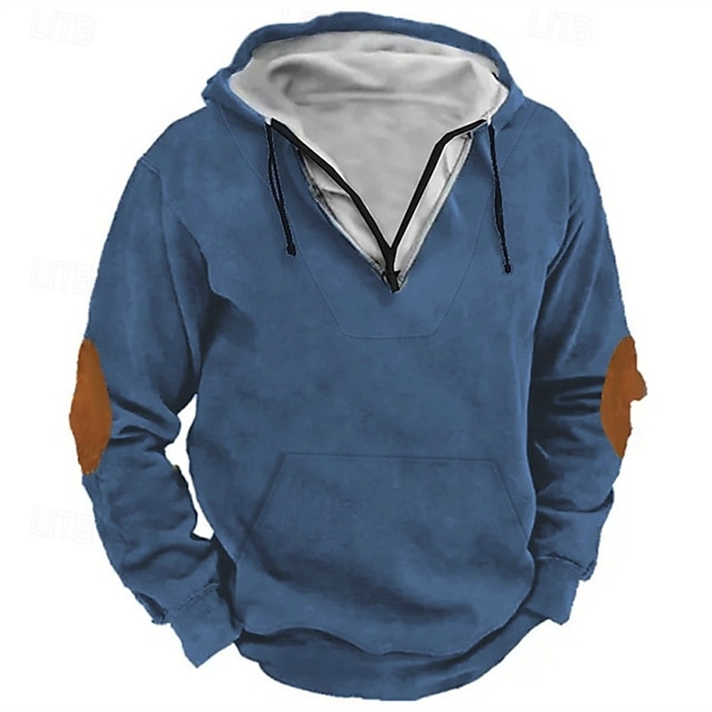 Men's Hoodie Quarter Zip Hoodie Black Army Green Navy Blue Gray Hooded Color Block Pocket Sports & Outdoor Daily Holiday Cotton Streetwear Basic Casual Spring Autumn / Fall Clothing Apparel Hoodies 2026 - $42.99 –P1
