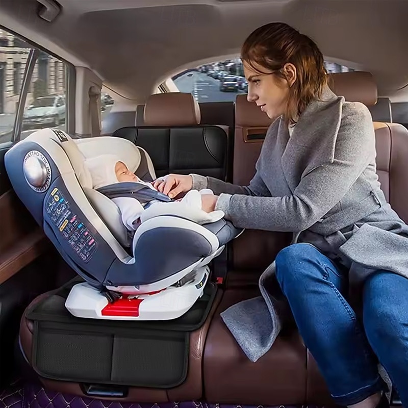 1 Stück wasserdichter Autositzschutz, rutschfeste Netztaschen, Sitzbezüge, Leder, verstärkte Ecken, dicke Polsterung auf der Rückseite 2025 - $24.99 –P5