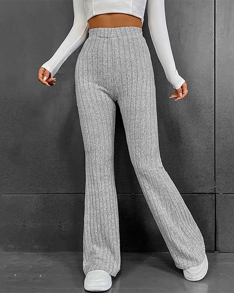 Per donna Pantaloni Eleganti Pantaloni Streetwear Casual Lunghezza intera Naturale Semplice Elastico in vita Comodo All'aperto Confortevole Ferie Abbigliamento quotidiano Uscire Grigio Cachi Autunno del 2025 a $17.99 –P2