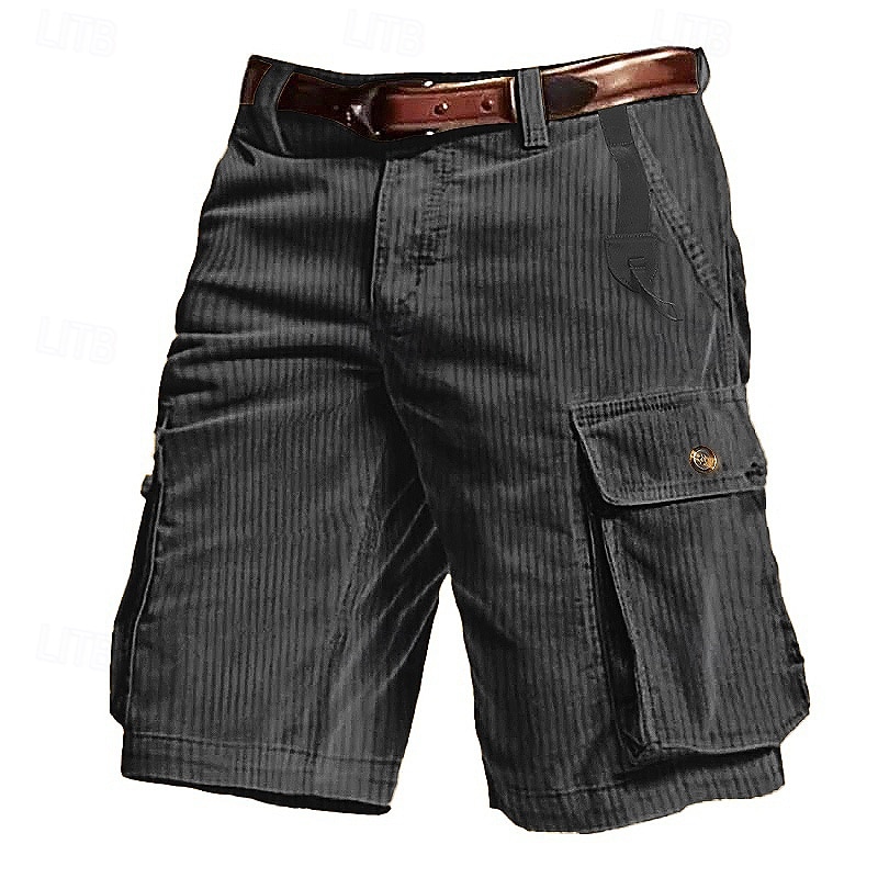 Bărbați Pantaloni Scurți Cargo Pantaloni Scurți Pantaloni scurți de vară Pantaloni scurți din velur Multi Buzunare Buzunar cu clapă Simplu Confort Purtabil Lungimea genunchiului În aer liber sportiv 2026 - $25.99 –P5