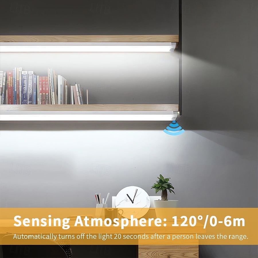 1 шт. USB-зарядка, длинная полоса, интеллектуальное сенсорное освещение для шкафа, подходит для спальни, стола, коридора, лестничных клеток, входа, обувницы, гардероба, ванной комнаты, ночное 2025 - $8.49 –P6
