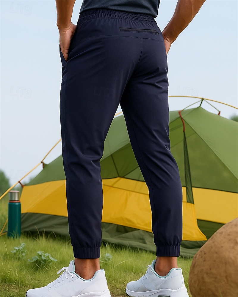 Муж. Брюки для бега Эластичный пояс Брюки Для занятий спортом Повседневные Осень Быстровысыхающий Легкость Дышащий Теннис Бег Стандартный Спортивная одежда Спортивная одежда Однотонный 2026 - $25.99 –P2