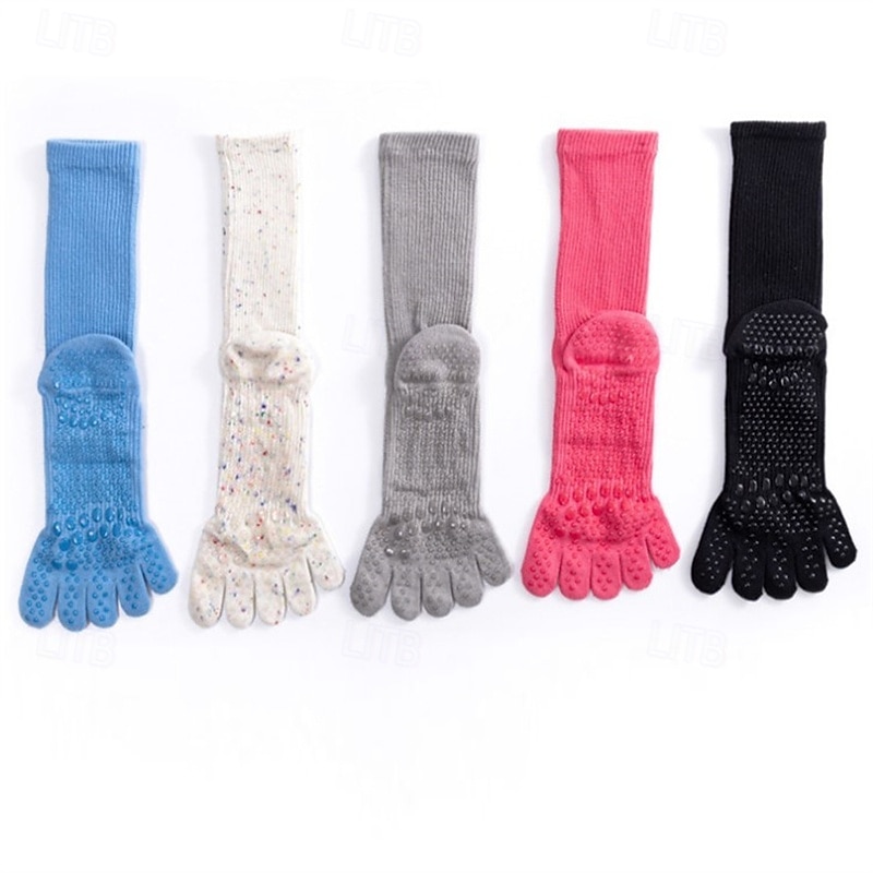 Women Non-slip Dispensing Five Toes anti-odorant anti-friction Sweat-absorbent Floor Socks For Pilates Dance 2026 - $6.49 –P4