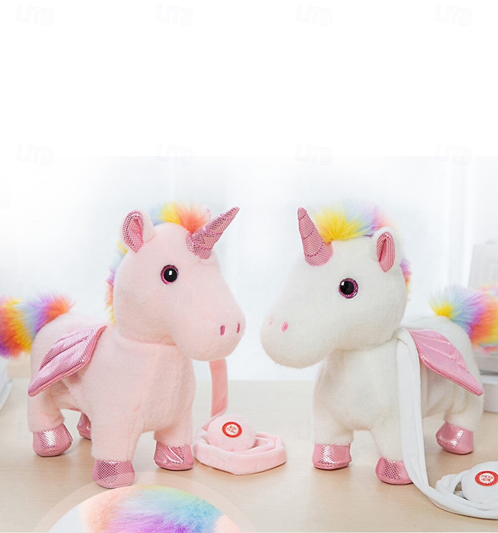 Remote Control Robot Unicorn Electronic Plush Unicorn Toy Interactive Toys Walks Singing Stuffed Animal Gift for Girl and Boy Age 3-6 Year Old 2025 - $42.99 –P2