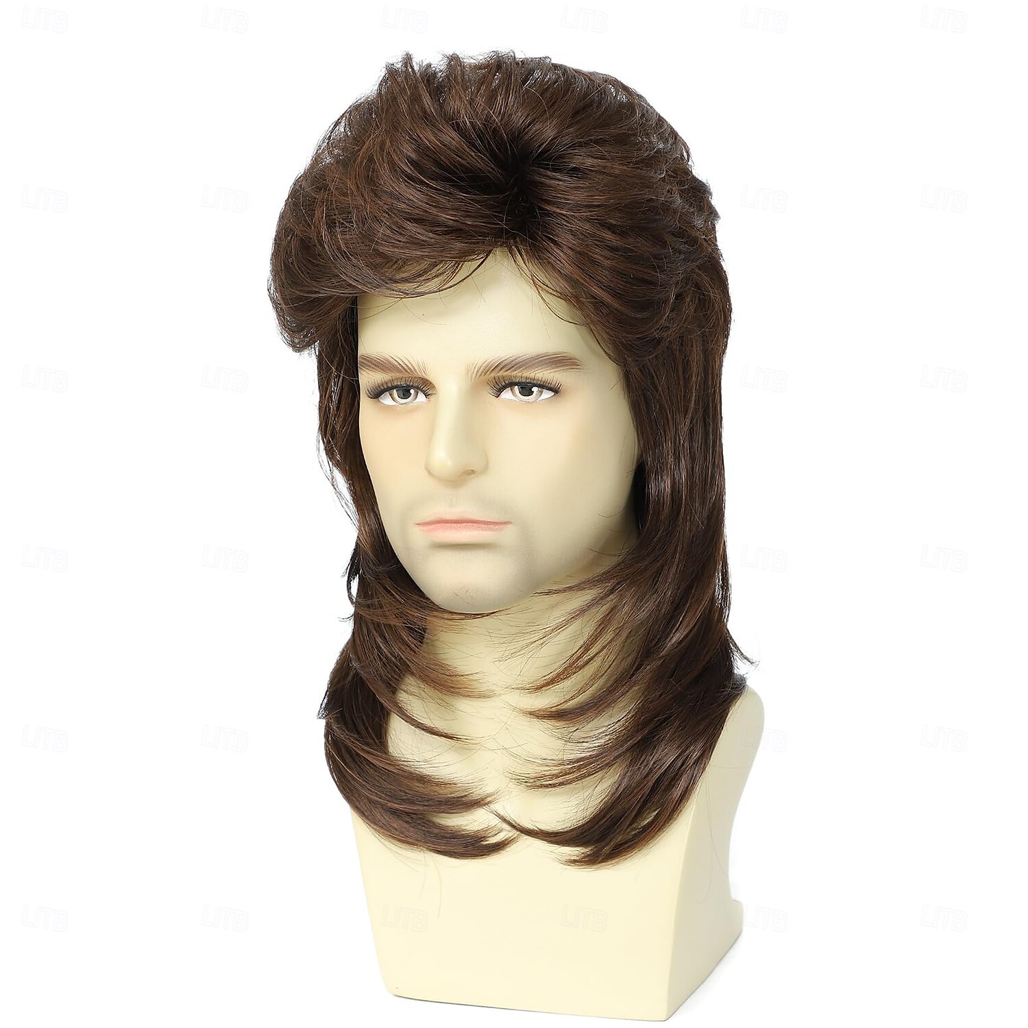 Vokuhila-Perücken für Männer, Joe Dirt, Emo-Perücke, 80er- und 90er-Kostüme, ausgefallenes Party-Accessoire, Cosplay-Perücke, Halloween-Mann 2025 - $25.99 –P4