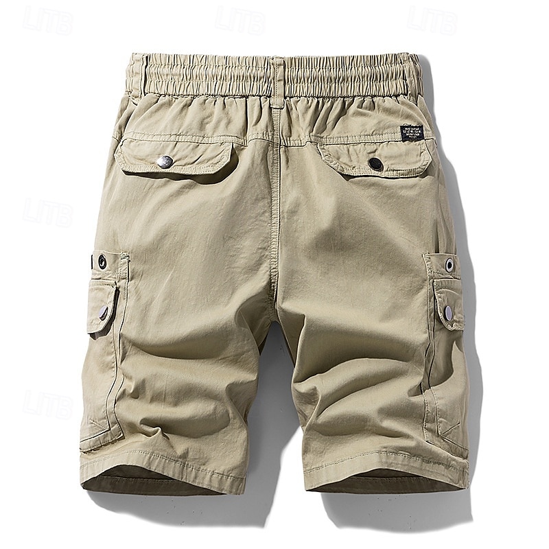 Per uomo Pantaloncini cargo Shorts Pantaloncini Estivi Coulisse Elastico in vita Multi-tasche Semplice Comodità Indossabile Lunghezza al ginocchio All'aperto Sport Quotidiano Moda Casual Nero Cachi del 2025 a $34.99 –P13