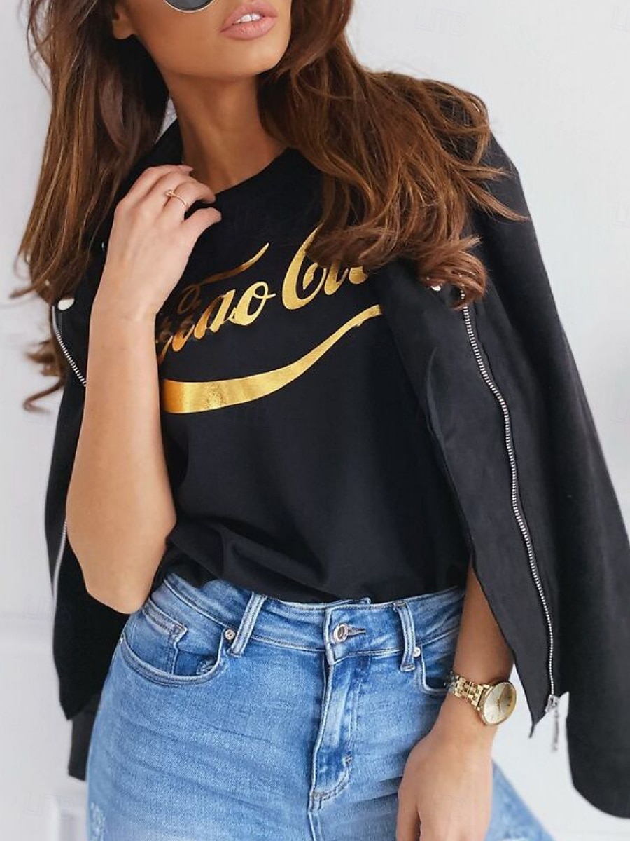 Per donna Giacca in Ecopelle Confortevole Traspirante Cerniera Casual Semplice Vacanza Streetwear Casuale Abbigliamento quotidiano Cerniera Corto Bavero Taglia piccola Manica Lunga Capispalla Nero del 2025 a $32.99 –P8
