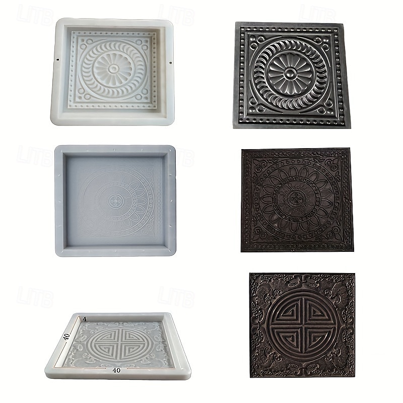 Molde de cimento plástico com design de pétala de 1 peça para passarela, pedras de piso, jardim, estrada, pátio, pavimentação, azulejos de parede, azulejos coloridos de 2025 por $27.99 –P6