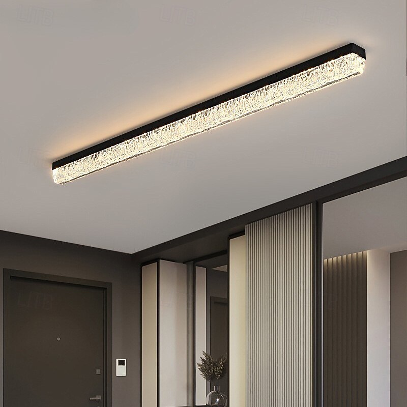Italian-Style Minimalist Linear LED Ceiling Light, Sleek for Corridor/Entryway 2025 - $289.39 –P6