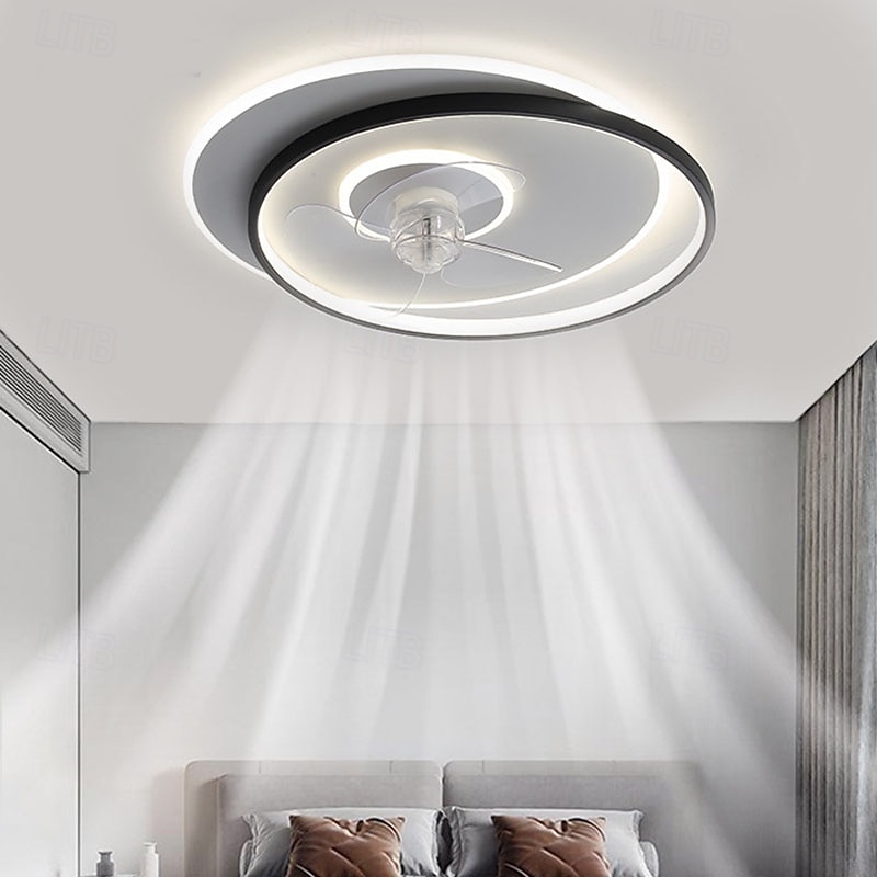 neuer moderner minimalistischer ultradünner Deckenventilator mit integrierter LED-Beleuchtung, ideal für Schlafzimmer & Studie 2025 - $233.19 –P1