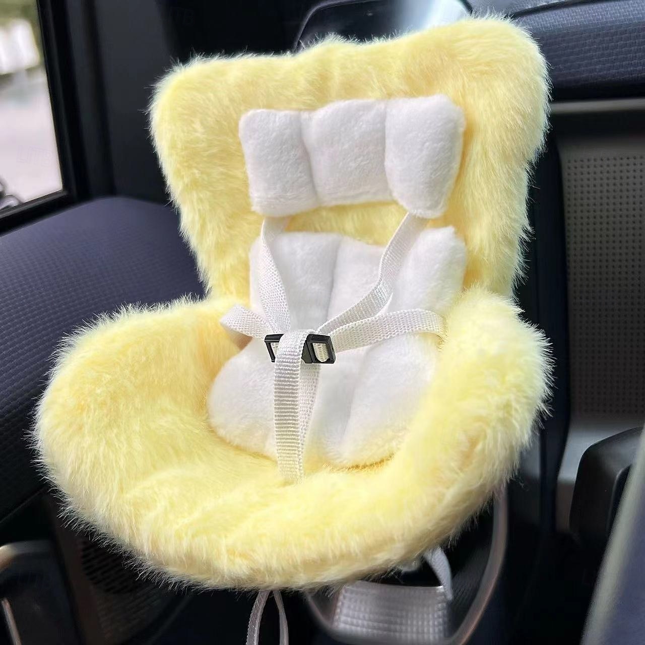 Doll Car Seat for 17cm Dolls with Air Vent Clip and Desktop Stand Cute and Functional Car Ornament for Blind Box Doll Fans 2025 - $30.99 –P12