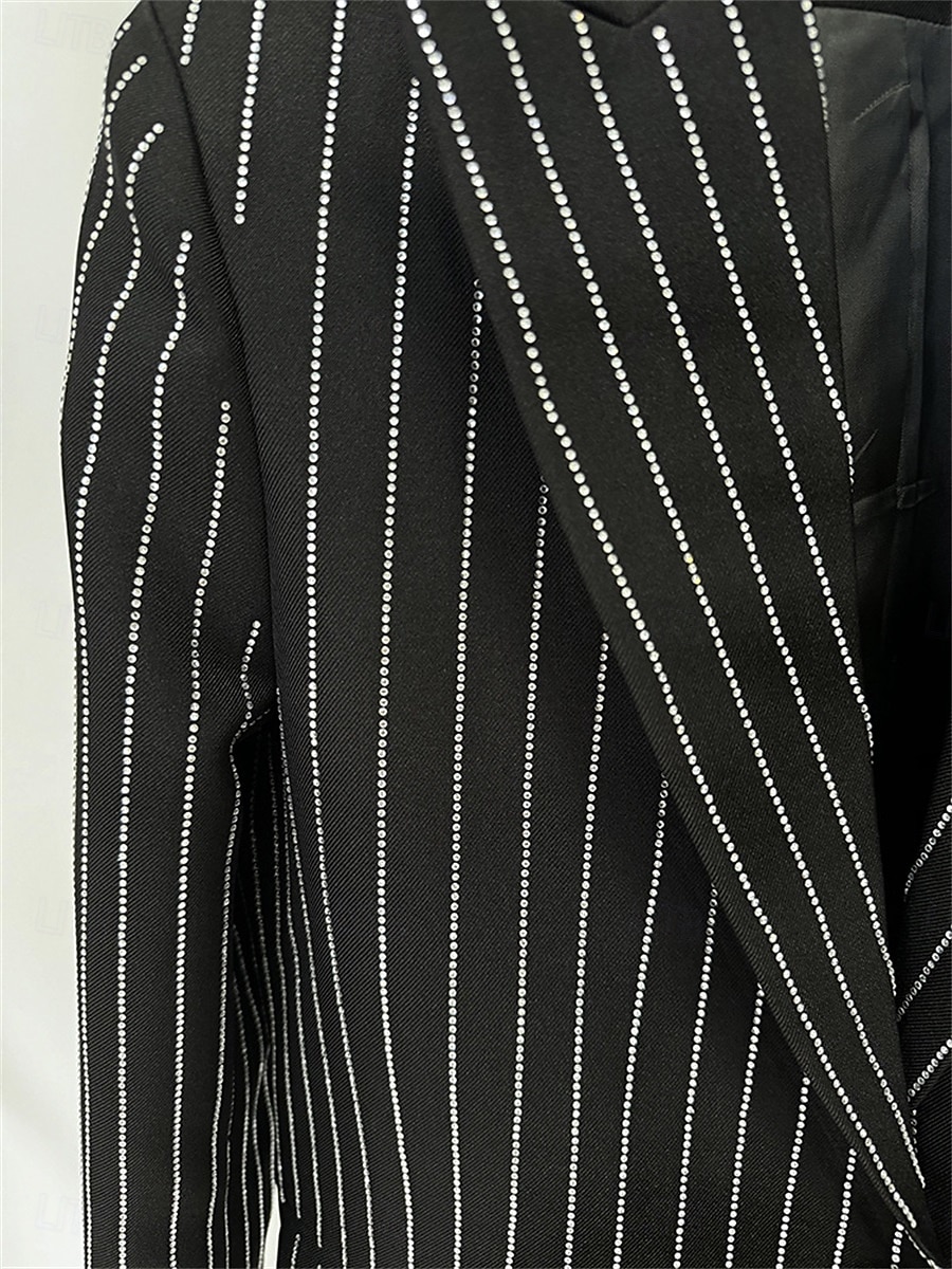 Anzug Mutter der Braut Kleid Elegantes Hemdkragen Knöchellang Polyester Langarm mit Knöpfen 2025 - $169.99 –P6