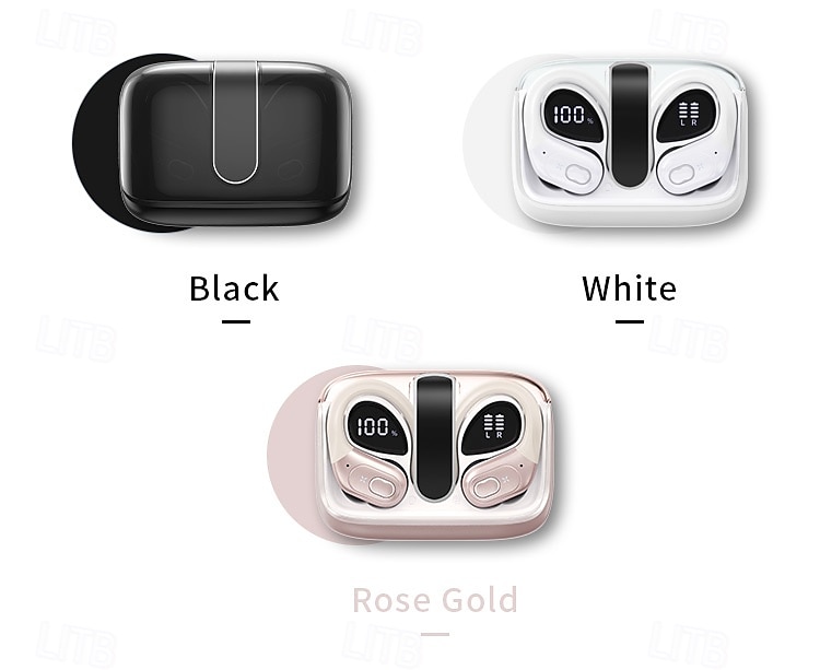 Wireless Earbuds 75hrs Bluetooth 5.4 Headphone Sport 2025 Bluetooth Earbuds Stereo Deep Bass Over Ear Bud with Earhooks ENC Noise Cancelling Mic IPX7 Waterproof Earphone for Workout/Running 2025 - $35.99 –P14