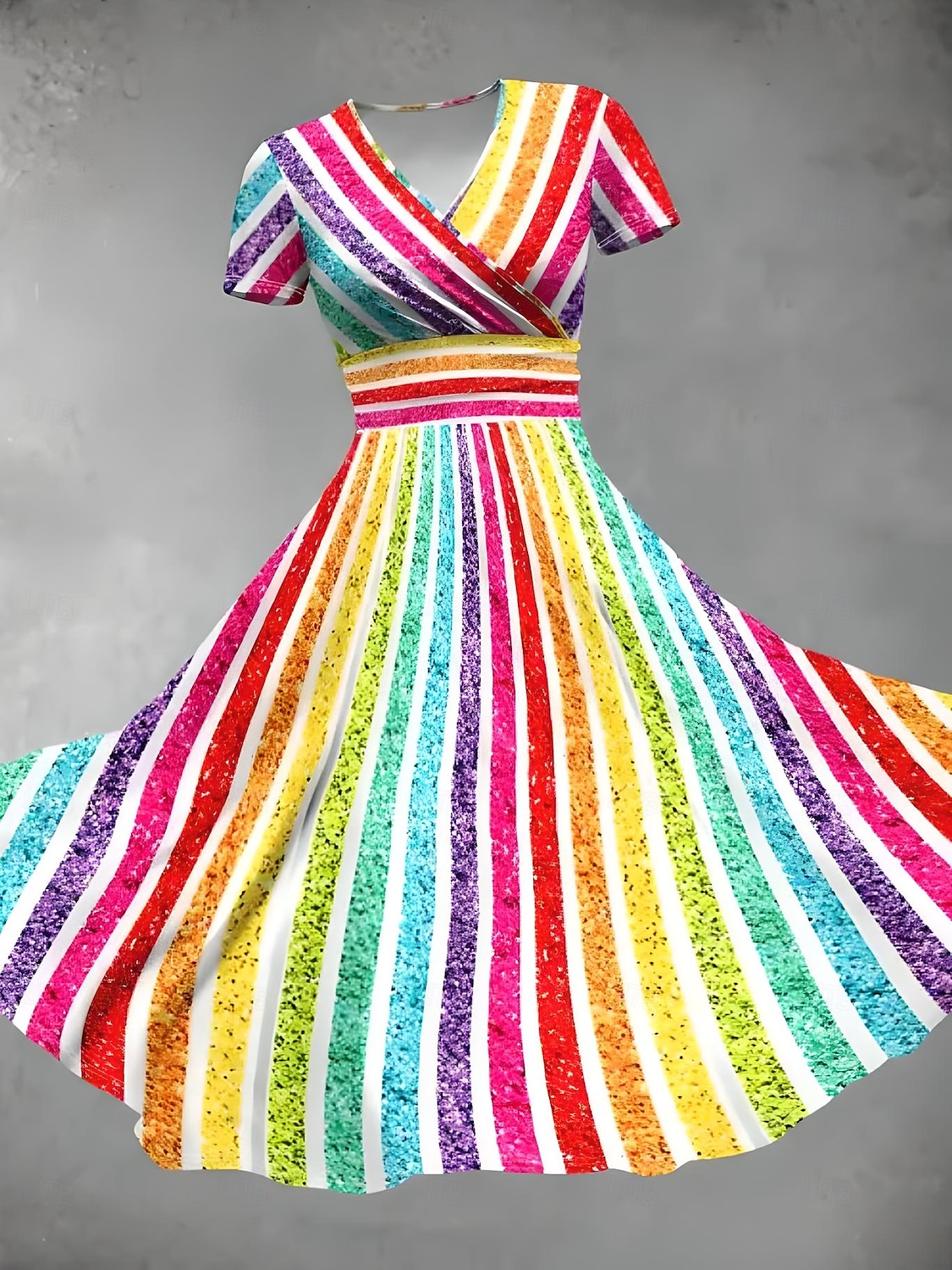 Femmes Robe Midi Robe fourreau Robe Portefeuille Robe d'Été Robe d'été Vacances Fête Occasionnel Quotidien Fête Sortir Coupe régulière A Ombre Graphique Géométrique Demi Manches Col en V Rose Claire de 2025 ? $27.99 –P5