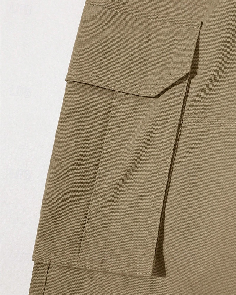 Men's Cargo Pants Trousers Elastic Waist Drawstring Multi Pocket Plain Wearable Outdoor Daily Camping & Hiking Fashion Classic Black Green 2025 - $28.99 –P6