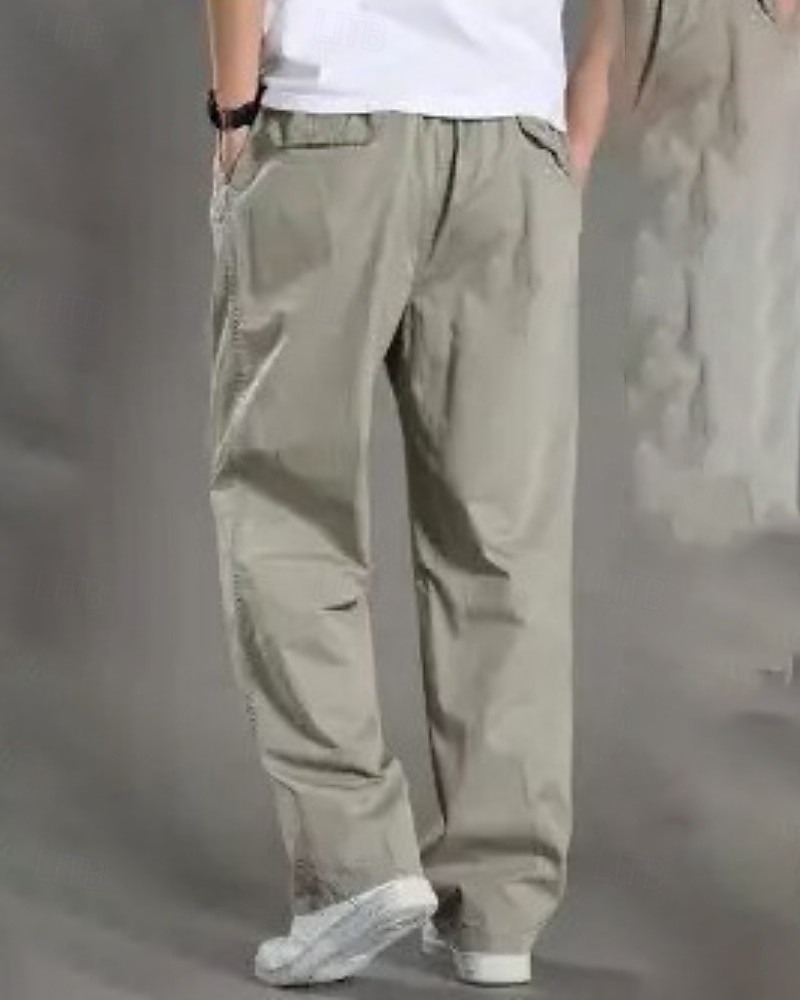 בגדי ריקוד גברים מכנסי חוץ מכנסי קרגו מכנסיים לטיולי הליכה סתיו חיצוני רגיל קל משקל נושם תחתיות אלסטית מותניים צהוב בהיר אפור כהה כותנה מחנאות / צעידות / טיולי מערות ריצה M L XL XXL XXXL 2026 - $22.99 –P8
