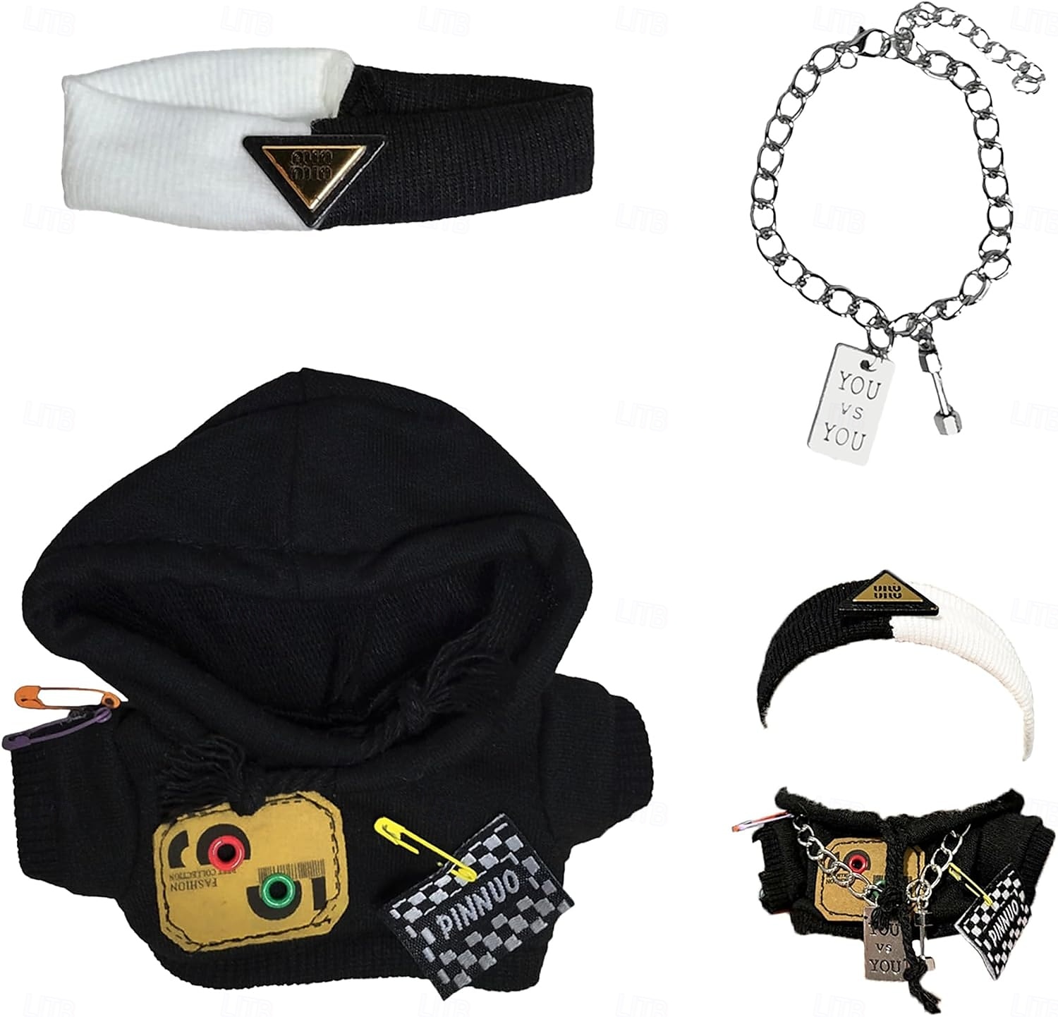 roupas para boneca de 17 cm (sem boneca) conjunto de roupas para boneca de 17 cm com acessórios conjunto de vestir estiloso para a boo-boo de 2025 por $15.49 –P1