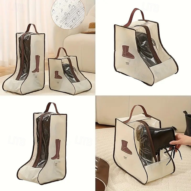 4er-Pack wiederverwendbare Aufbewahrungstaschen für hohe Stiefel, staubdichter hängender Schuh-Organizer für High-Top-Sneaker 2025 - $16.99 –P2