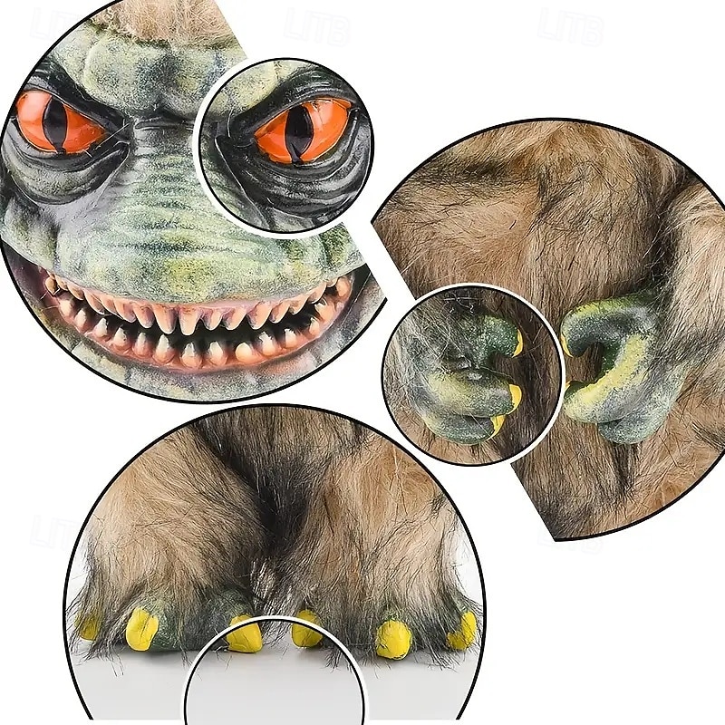 accessoire en peluche de monstre extraterrestre unique - créature spatiale faite à la main, objets de collection parfaits pour Halloween et la décoration intérieure, résine douce et tissu, cadeau de 2025 ? $51.99 –P2