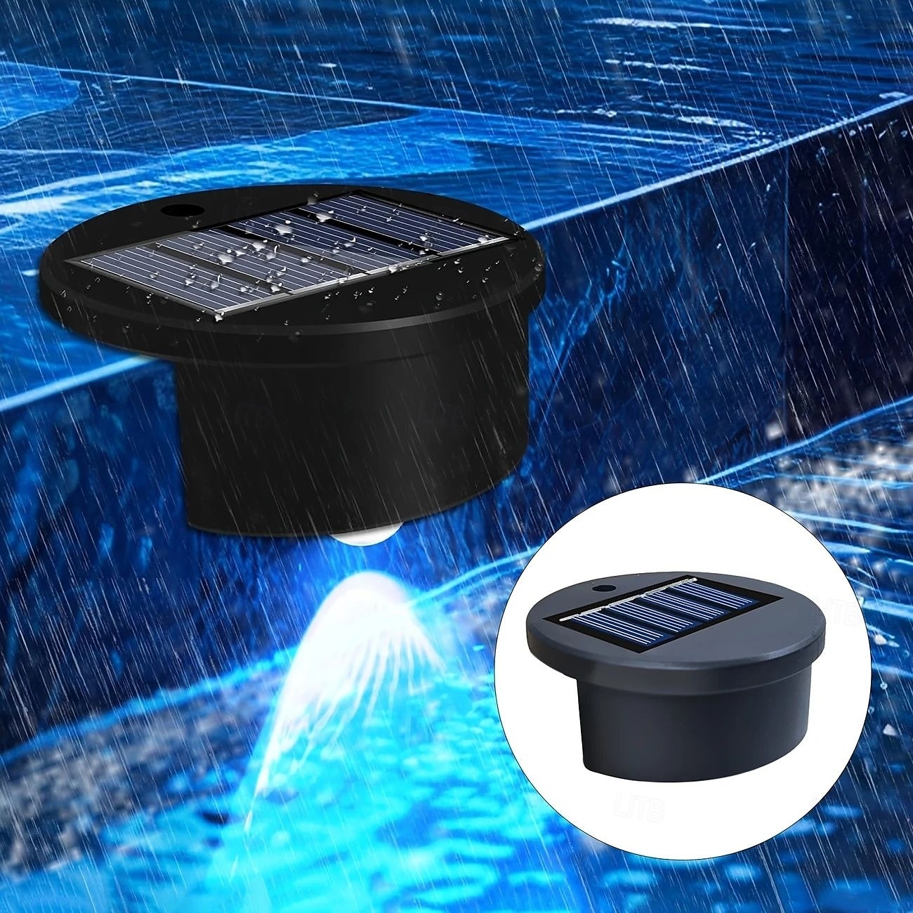 4/8 pezzi di luce solare per piscina, luce solare RGB per recinzione, luce per scale a LED per esterni, illuminazione decorativa per recinzione, parete del cortile, patio del 2025 a $24.99 –P2