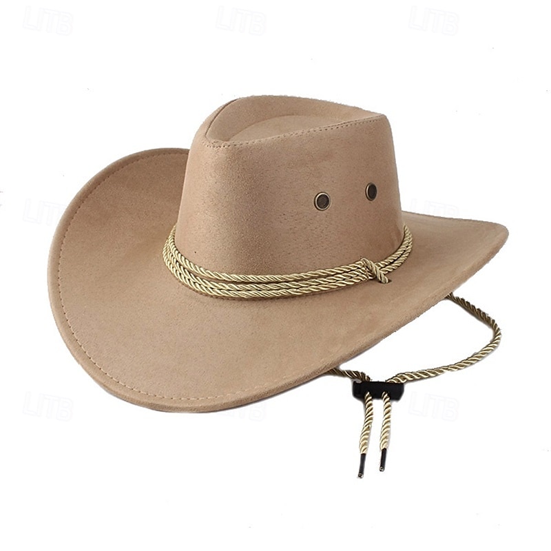 pánský sluneční klobouk, westernový kovbojský klobouk se širokou krempou, jezdecký klobouk, kempingový klobouk, outdoorový klobouk 2025 - $14.99 –P11