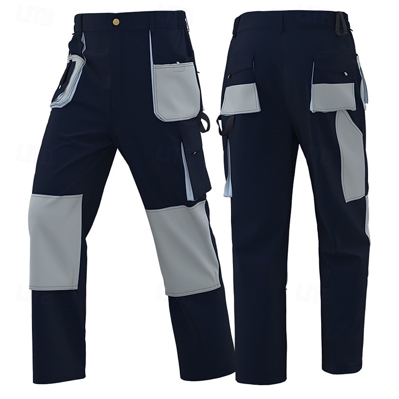 Herren Cargohosen Wanderhosen Regenhose zum Wandern Patchwork Frühling Herbst Außen Normale Passform Wasserdicht Winddicht Schnelltrocknend Leicht Hosen Reißverschlusstasche Braun Grün Camping 2026 - $35.99 –P2