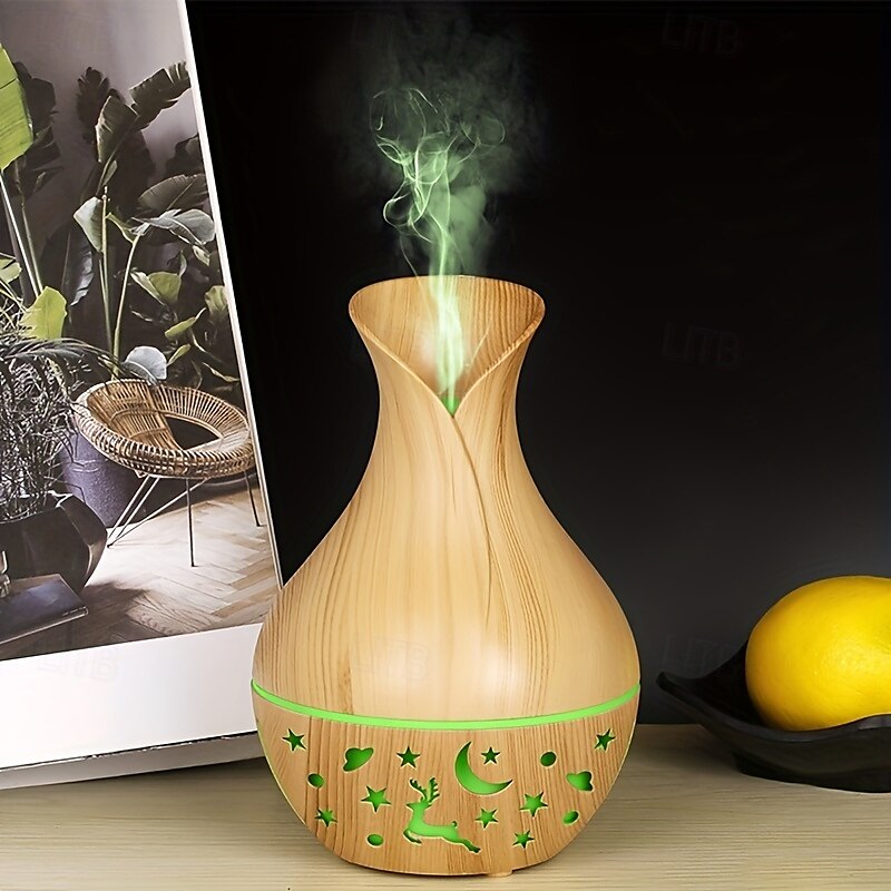 1pc USB Portable Humidifier with Essential Oil Diffuser  Quiet Operation Auto Shut-Off 7 Color Lights Nightlight for Home & Office Use - Plastic Material 2025 - $16.99 –P12