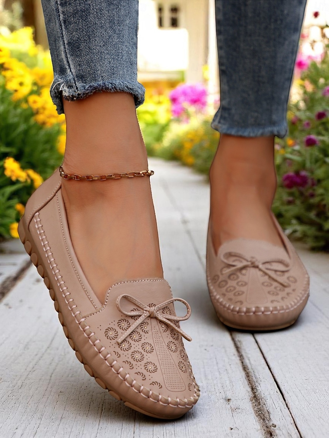 Mocasini pliabili pentru femei – mocasini din piele moale cu tălpi flexibile pentru relaxare în grădină, lenevire pe verandă și purtare zilnică 2026 - $24.99 –P5