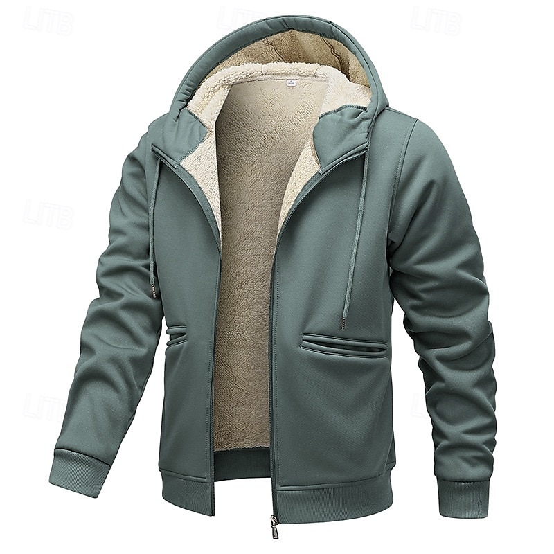 Per uomo Felpa con cappuccio Felpa con cappuccio e zip Felpa con cappuccio in pile Felpe con cappuccio spesse Giallo Verde militare Cachi Grigio Con Cappuccio Semplice Con zip Tasca Lavoro Sport del 2025 a $31.99 –P3