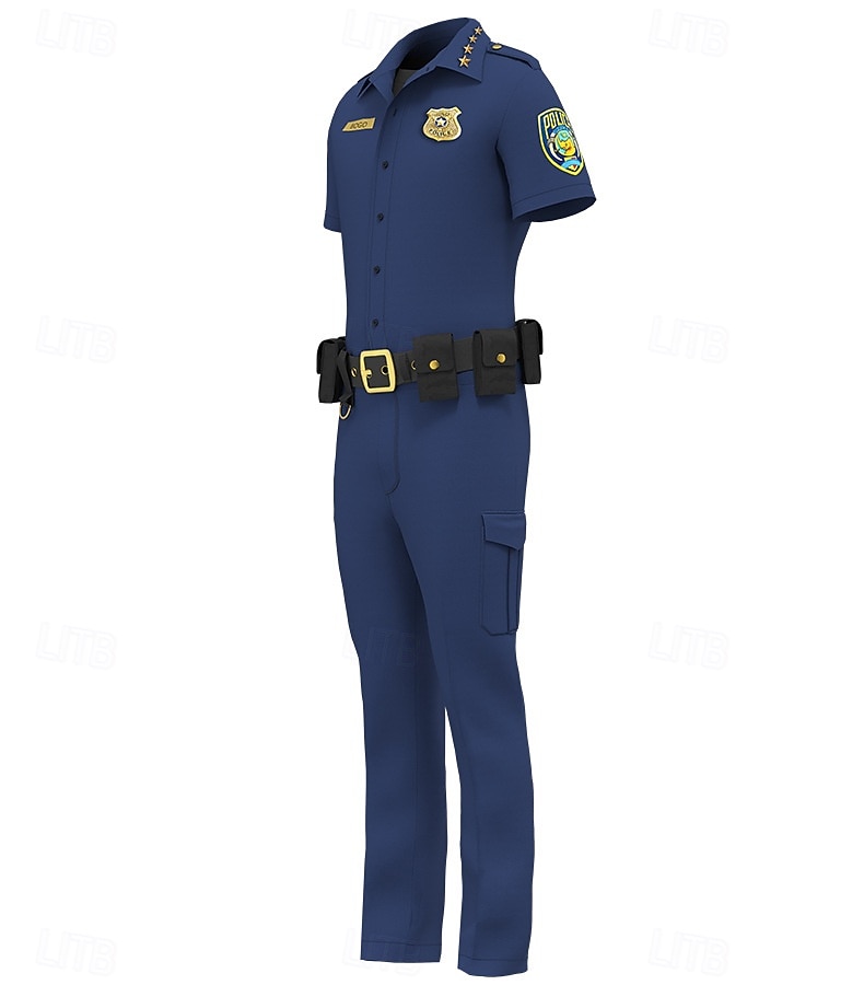 Tierdetektiv Polizei Hase Outfits Kostüm Bodysuits Abenteuerfilm Cosplay for Unisex Kinder Erwachsene Halloween Karneval Leistung Pädagogisches Ankleiden Verkleidung für Schulveranstaltungen 2026 - $87.99 –P11