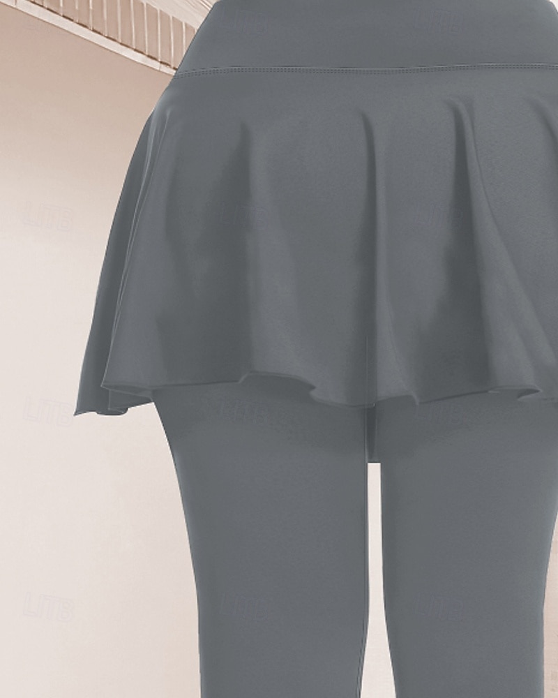 Mujer mallas de pilates pantalones deportivos Mallas Leggings de Yoga Bolsillo Ligero Pilates Gimnasio Corriendo Pantalones Color sólido Gris oscuro Negro Borgoña Talla Grande Deportes Ropa de Deporte 2025 - $22.99 –P13