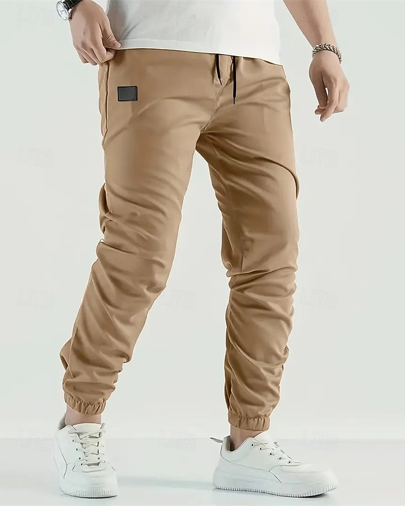 Per uomo Pantaloni Cargo Pantaloni Tasca Coulisse Elastico in vita Semplice Indossabile All'aperto Quotidiano Campeggio & Escursionismo Moda Classico Marrone Scuro Nero del 2025 a $22.99 –P3